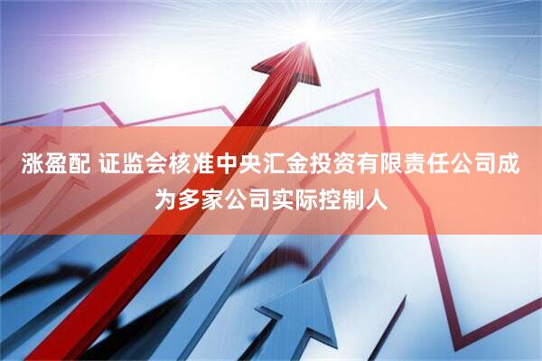 涨盈配 证监会核准中央汇金投资有限责任公司成为多家公司实际控制人